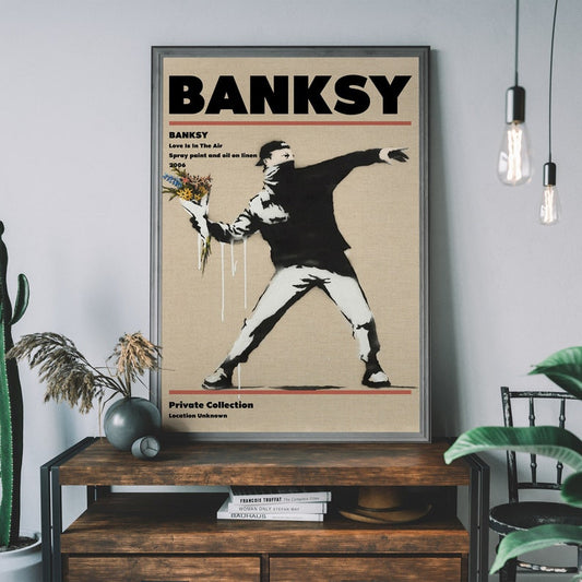 Banksy The Flower Thrower Print