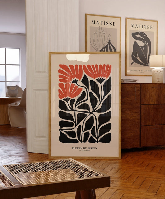 Henri Matisse Flower Style Exhibition Poster