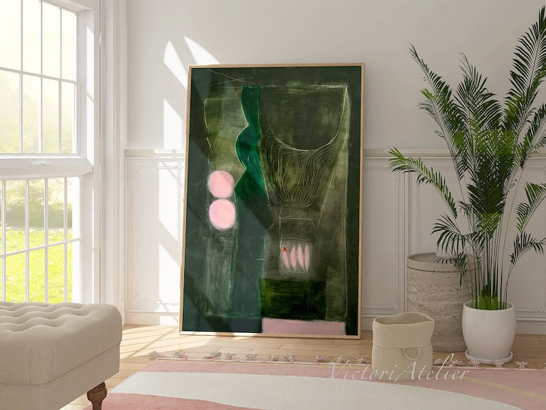 Abstract painting print