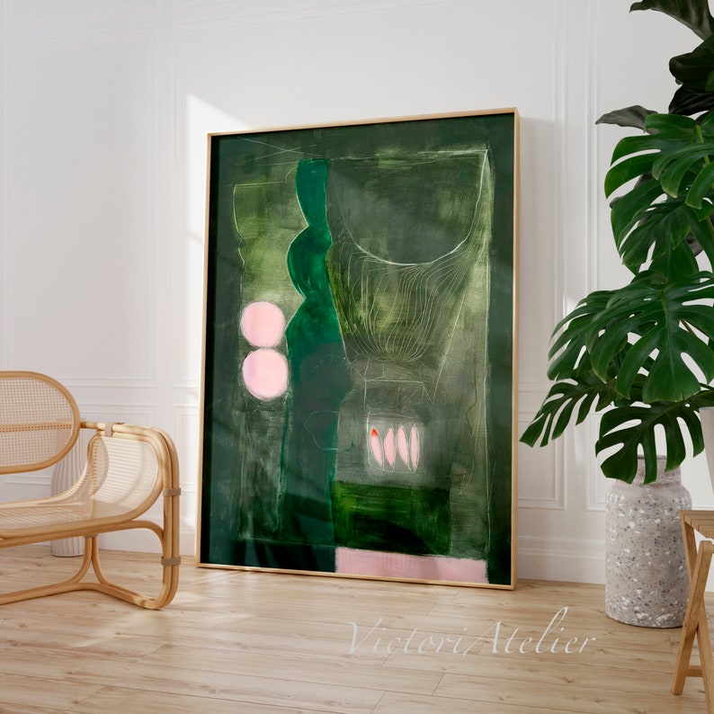 Abstract painting print