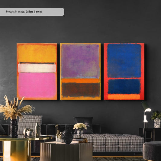 Mark Rothko Set Of 3 Canvas/Poster Art Reproduction