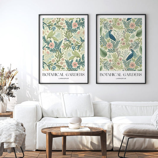 Set of 2 William Morris Style Prints